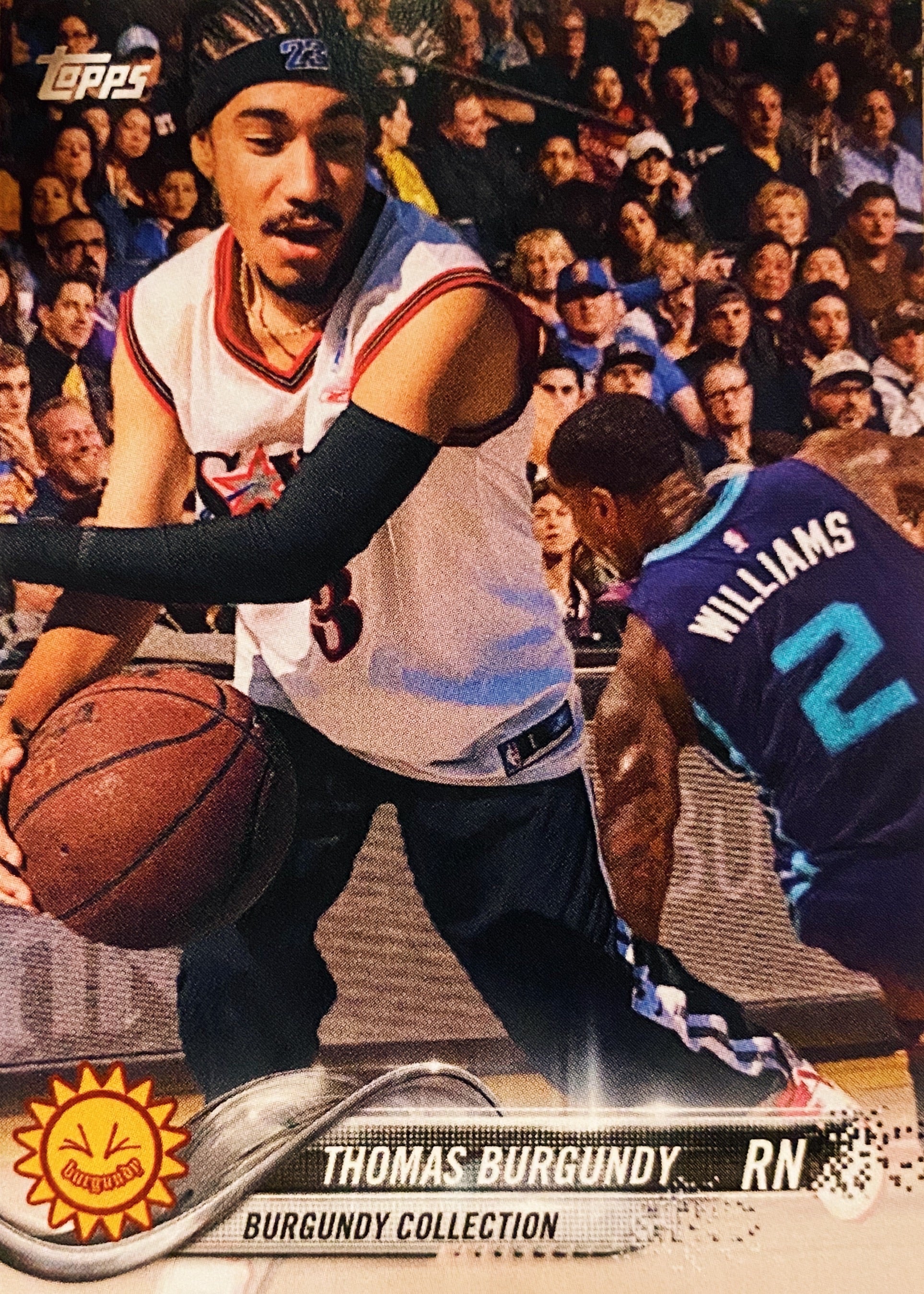 x Thomas Burgundy Basketball Card