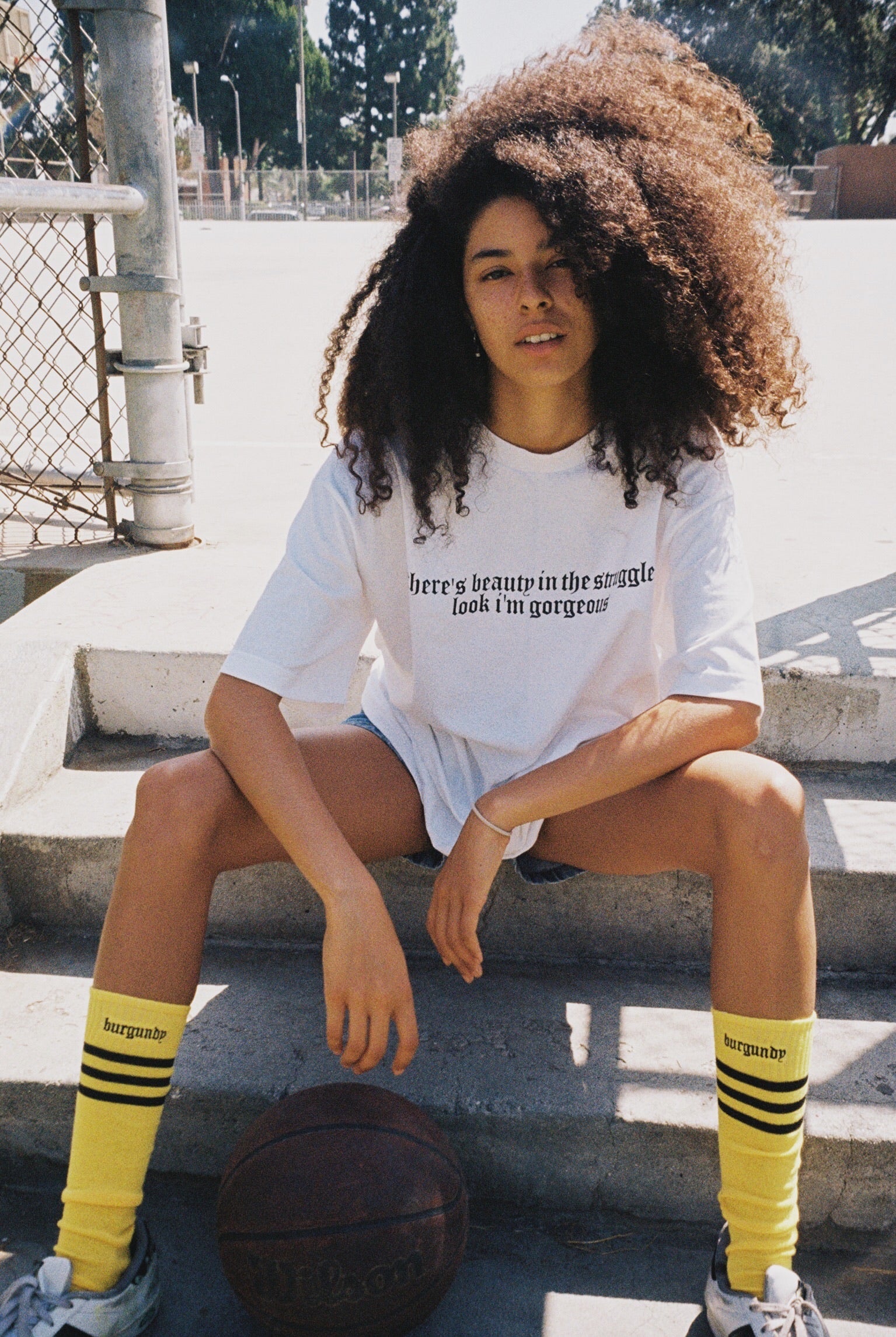 STRIPED TUBE SOCKS (EMBROIDERED)