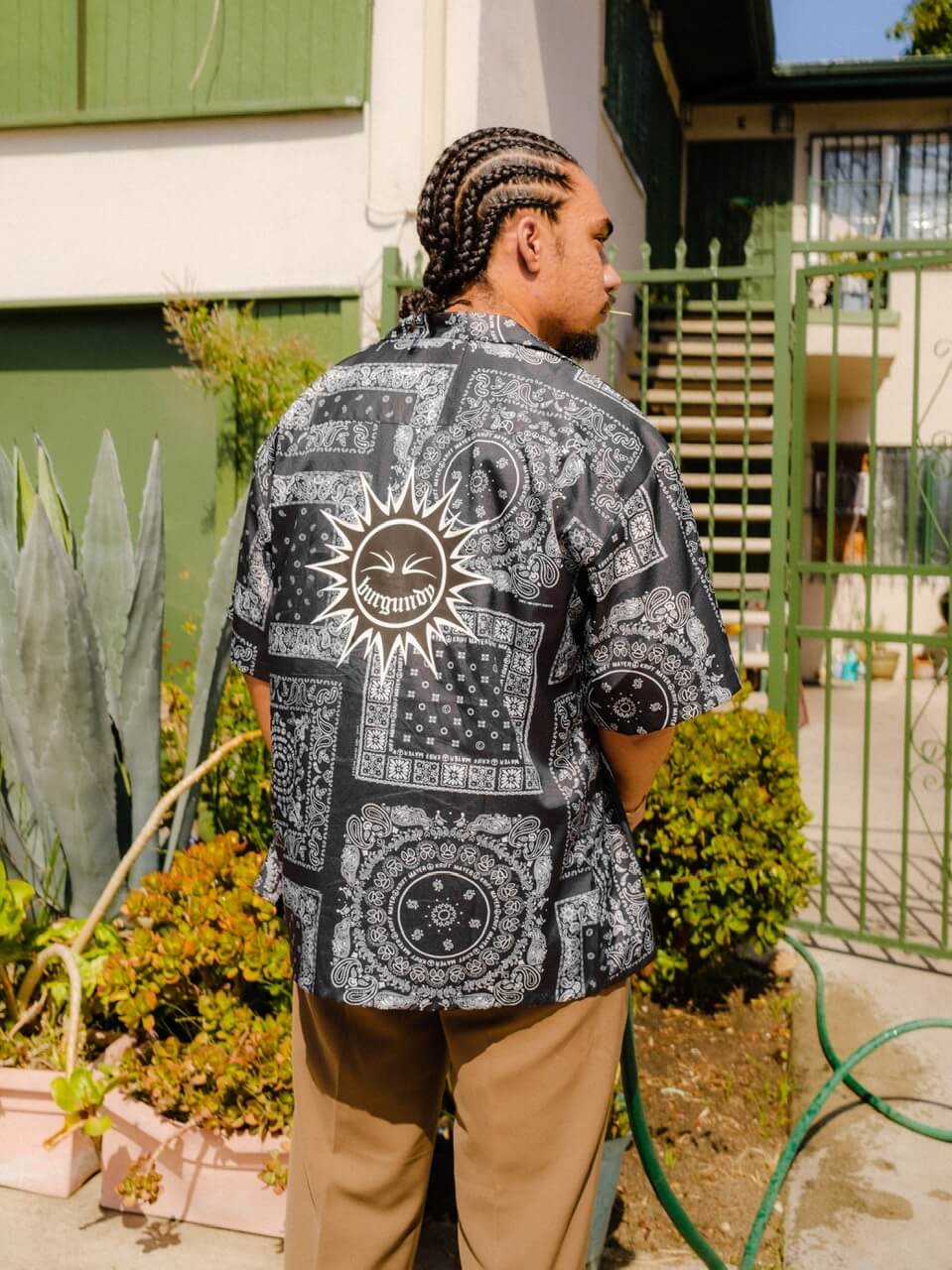 PAISLEY BANDANA BUTTON UP SHIRT