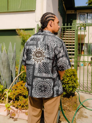 PAISLEY BANDANA BUTTON UP SHIRT