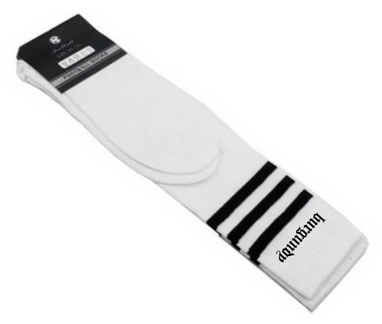 STRIPED TUBE SOCKS (EMBROIDERED)