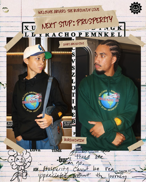 THE BURGUNDY LINE (HOODIE)