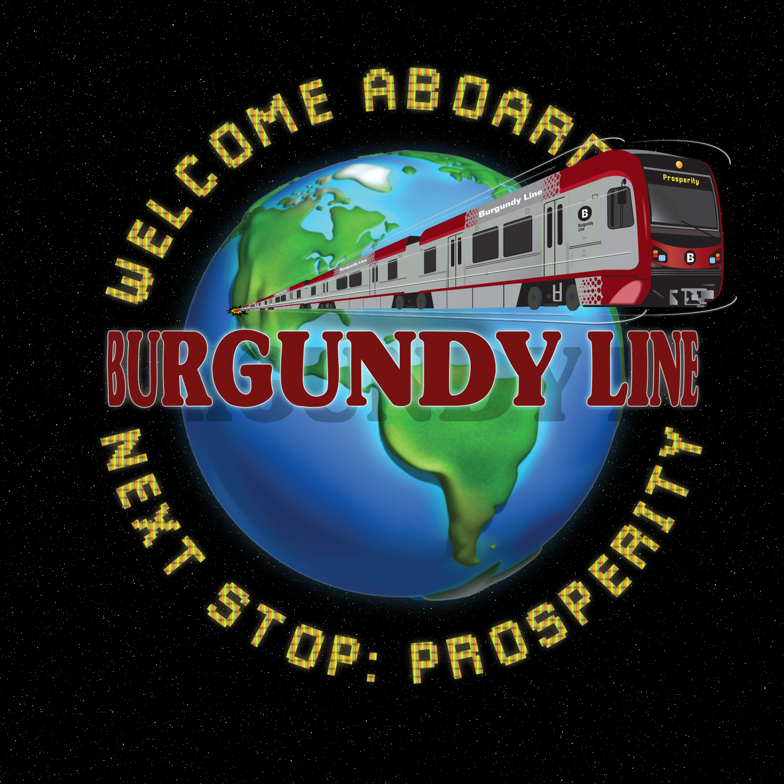 THE BURGUNDY LINE (HOODIE)