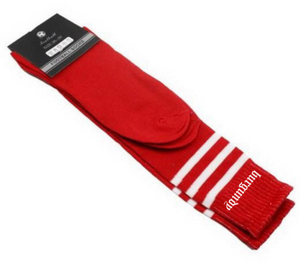 STRIPED TUBE SOCKS (EMBROIDERED)