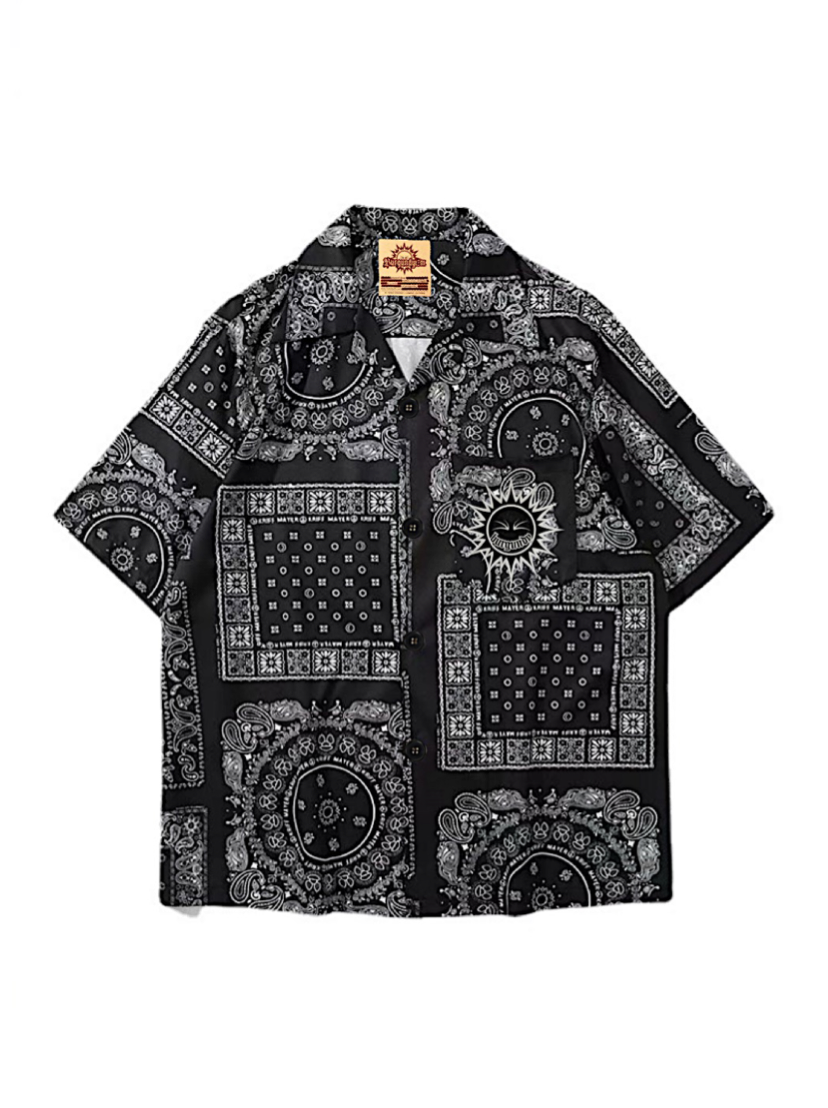 PAISLEY BANDANA BUTTON UP SHIRT