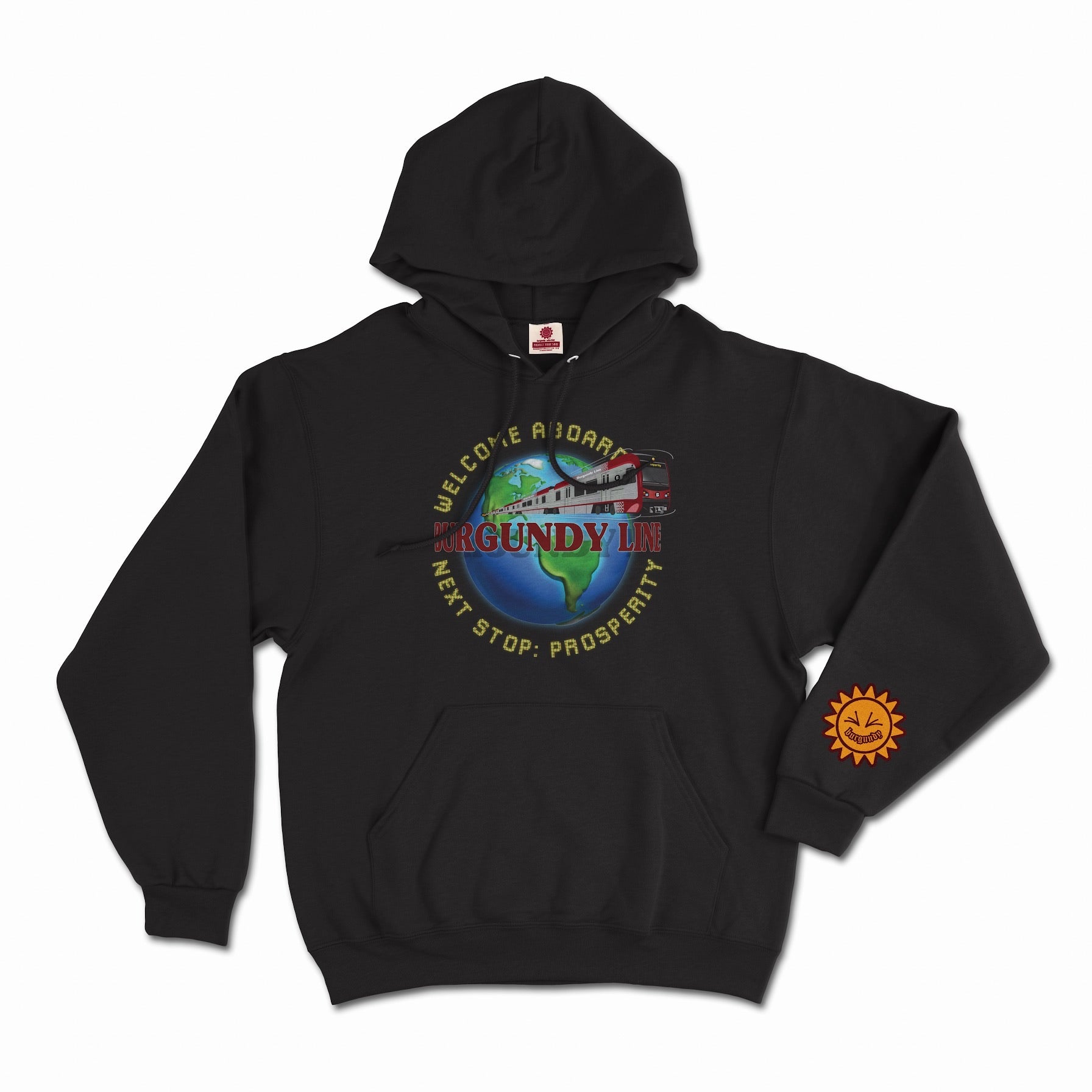 THE BURGUNDY LINE (HOODIE)