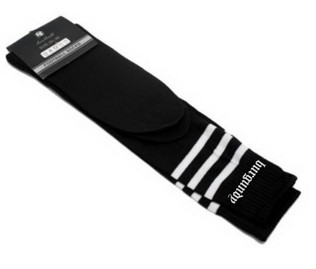 STRIPED TUBE SOCKS (EMBROIDERED)