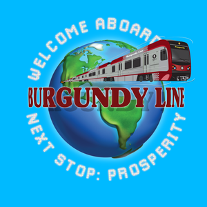 x THE BURGUNDY LINE (BUTTON)