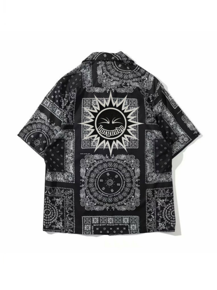 PAISLEY BANDANA BUTTON UP SHIRT