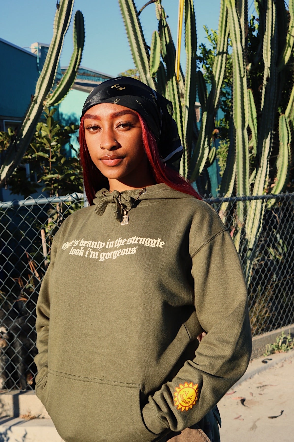*“THERE’S BEAUTY IN THE STRUGGLE, LOOK I’M GORGEOUS” HOODIE