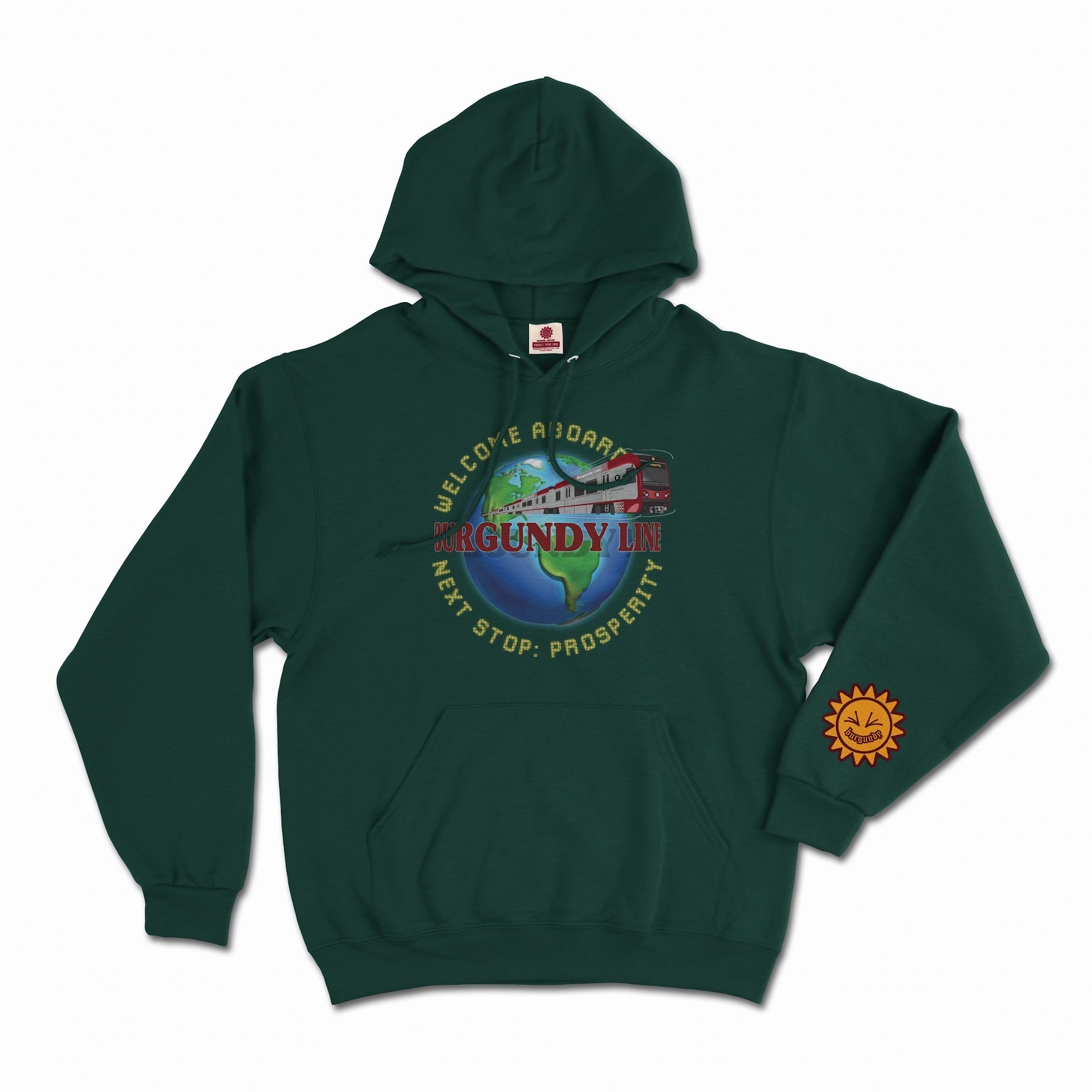 THE BURGUNDY LINE (HOODIE)