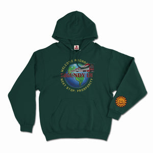 THE BURGUNDY LINE (HOODIE)