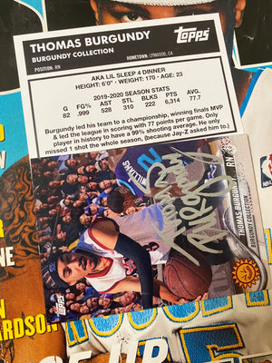 x Thomas Burgundy Basketball Card