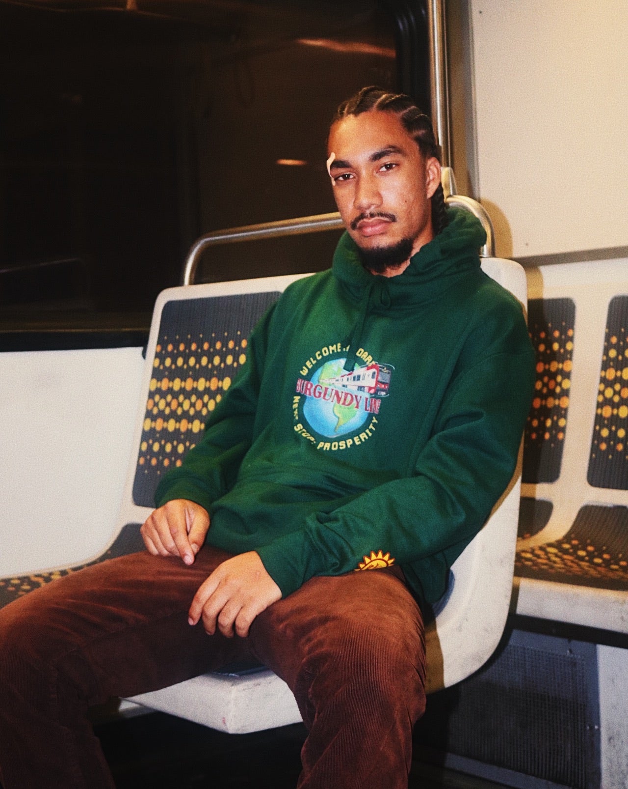 THE BURGUNDY LINE (HOODIE)